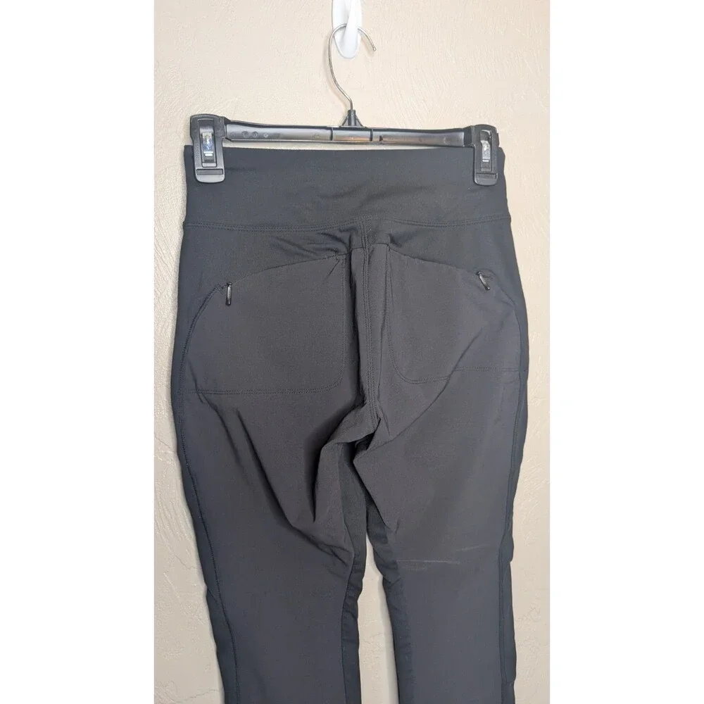 Athleta Womens 2P Black Highline Hybrid Summiter Tights Pants Pockets #158825